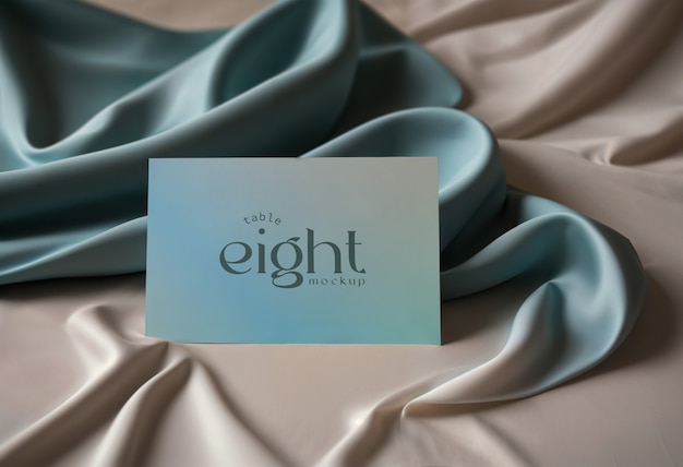 wedding table card mockup design