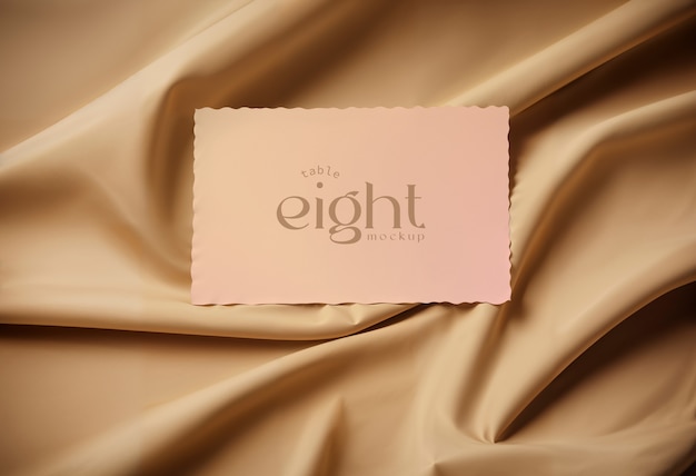 wedding table card mockup design