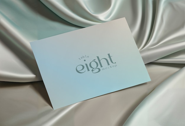 wedding table card mockup design