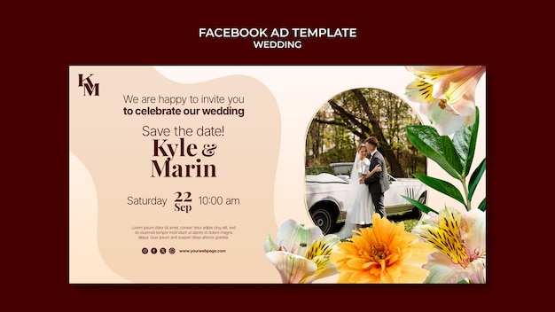 PSD wedding template design