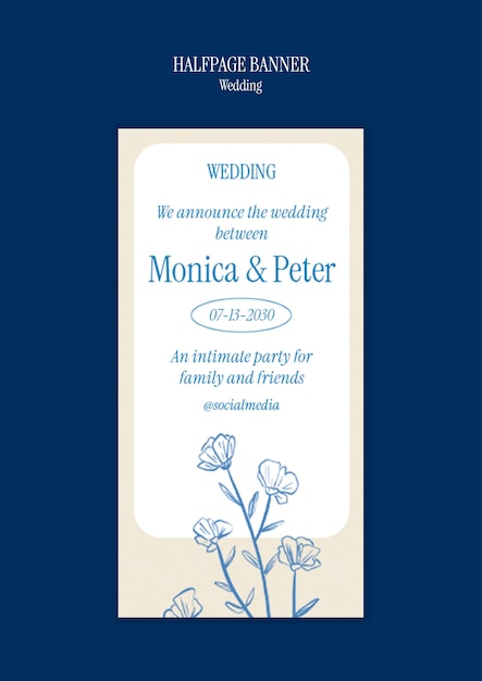 PSD wedding template design