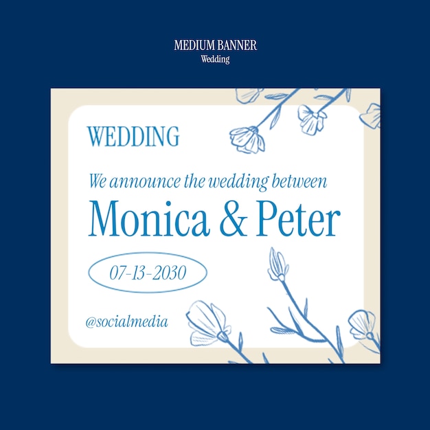 PSD wedding template design