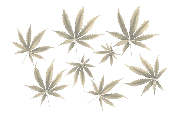 Weed bladeren patroon