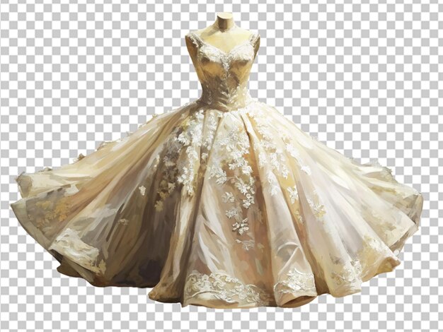 PSD weeding dress