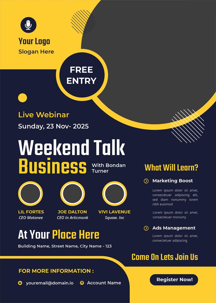 Weekend Talk Flyer