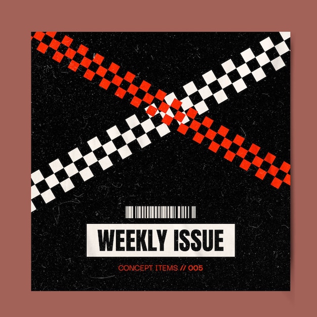 weekly issue social media post template