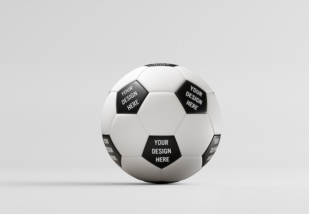 Weergave van een voetbal mockup