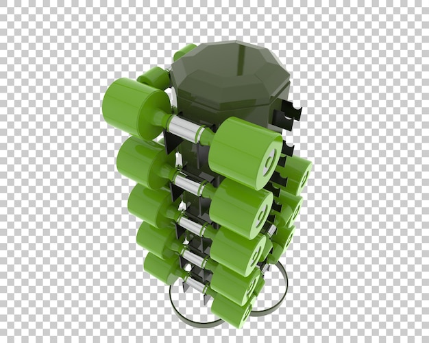 PSD weight rack on transparent background 3d rendering illustration