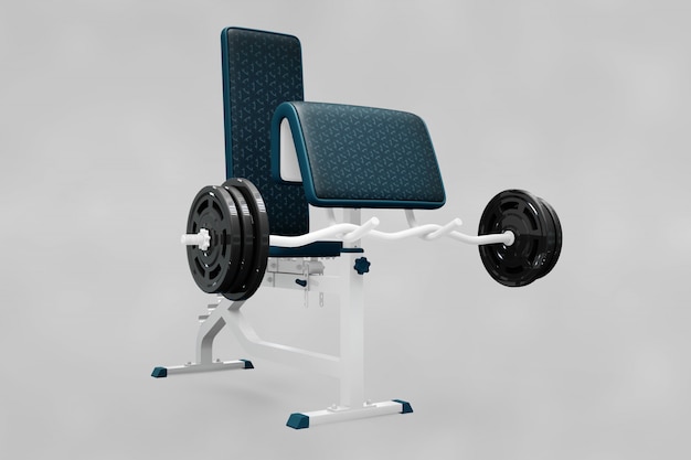 Weightlifting elements mockup