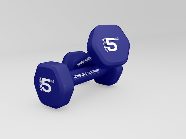 PSD weights dumbbell for training mockup