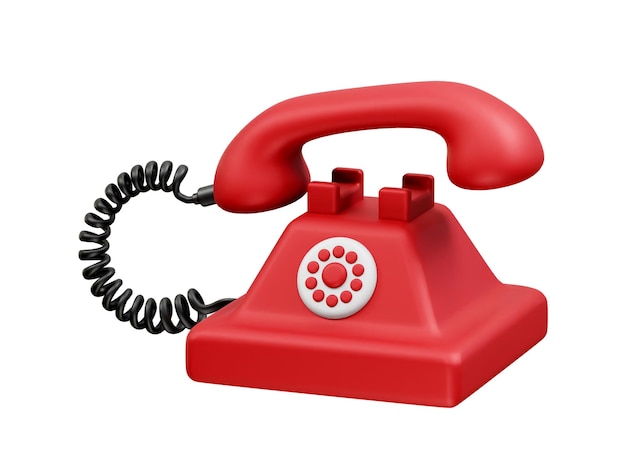 Wektorowa ilustracja ikony telefonu 3D