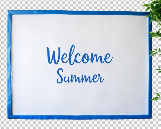 PSD welcome summer text png