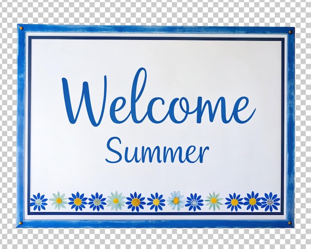 PSD welcome summer text png