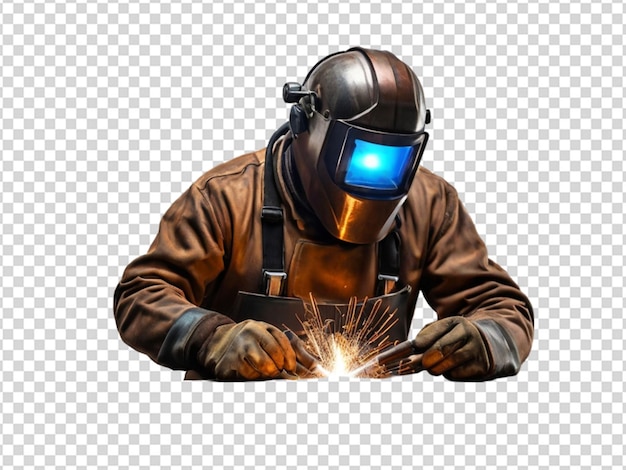 PSD welder metal work png transparent