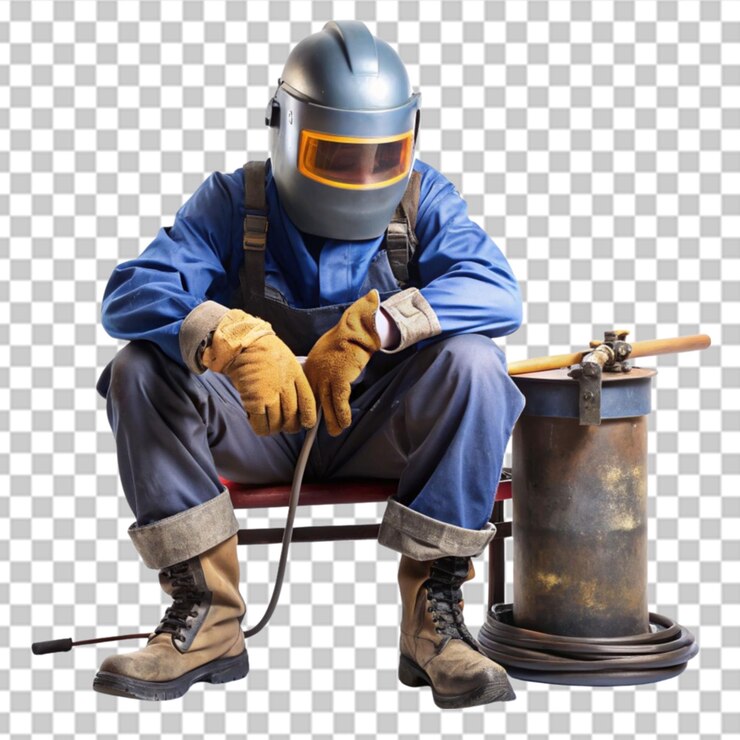 PSD welder metal work png transparent