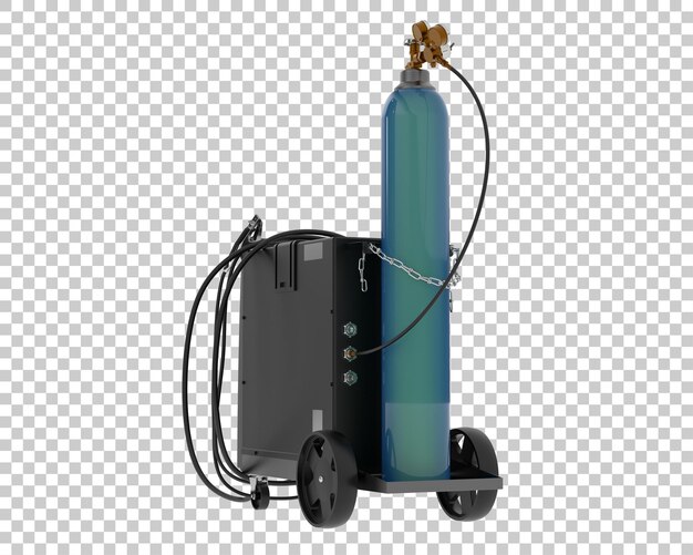 PSD welding machine isolated on transparent background 3d rendering illustration