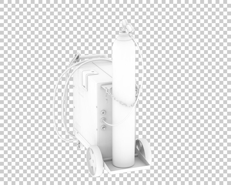 PSD welding machine isolated on transparent background 3d rendering illustration