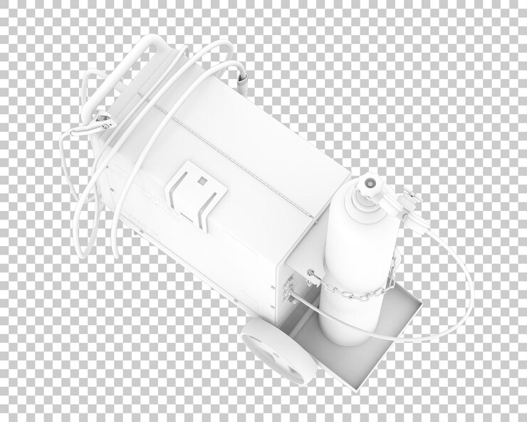 PSD welding machine isolated on transparent background 3d rendering illustration