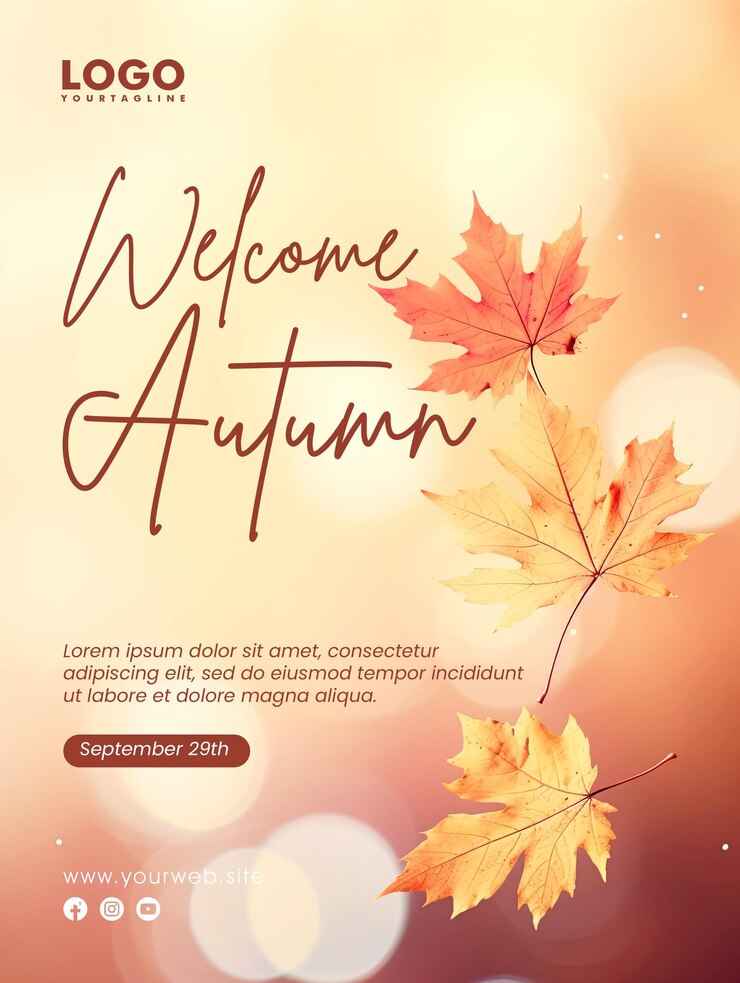PSD welkomstposter voor de herfst