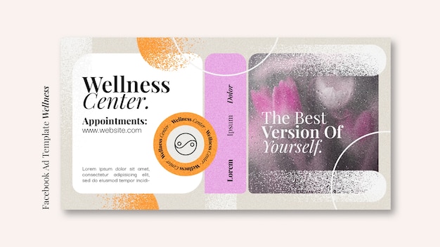 PSD wellness concept facebook template