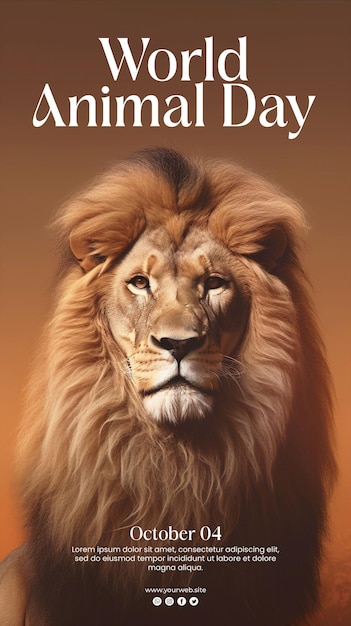 wereld dierendag poster