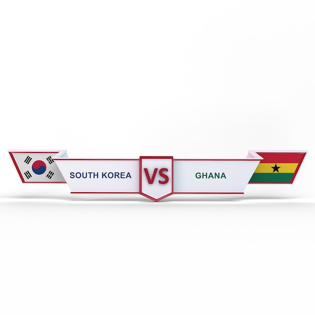 Wereldbekerwedstrijd Zuid-Korea VS Ghana