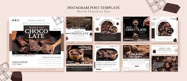 PSD wereldchocoladedag instagramberichten