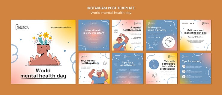 PSD werelddag van de geestelijke gezondheid op instagram