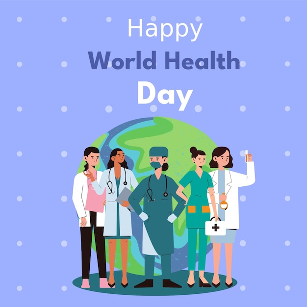 wereldgezondheidsdag bewerkbare bestanden