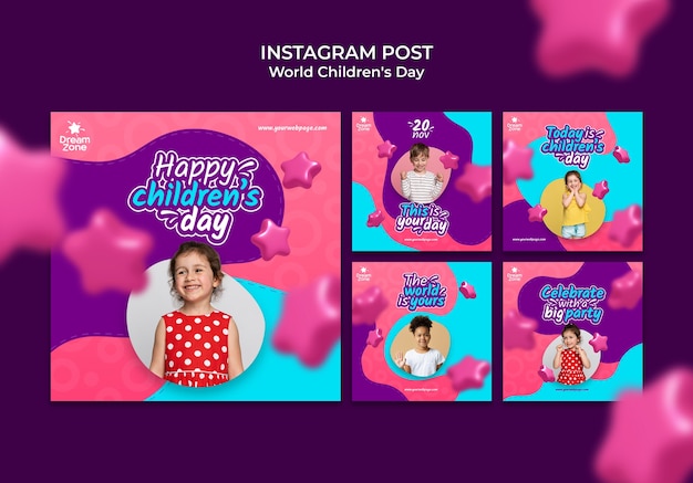 PSD wereldkinderdag op instagram