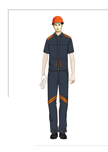 PSD werkkleding uniforme motorkleding doek mode-stijl