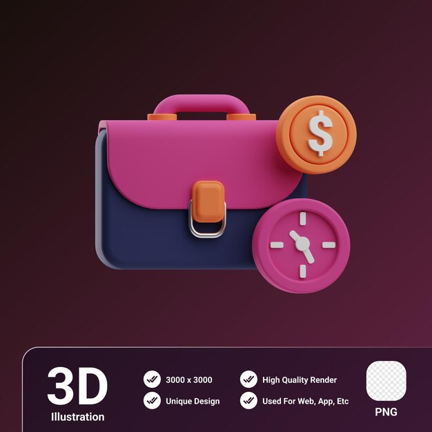 PSD werving object tools 3d illustratie