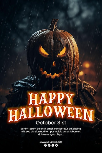 Wesołego Halloween Tło I Plakat Halloween
