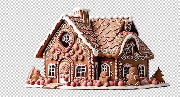 PSD wesołych świąt dekoracja rzeczy kapelusz gingerbread dom skarpetka i worek