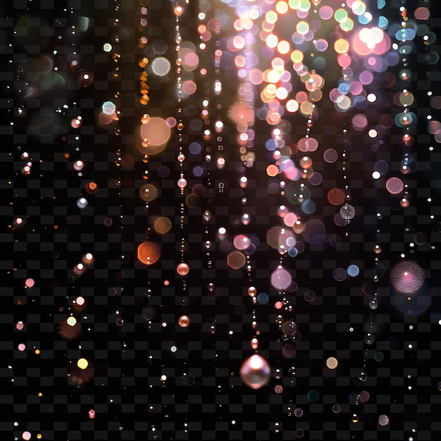 PSD a wet window with a shiny background and a shiny glitter and a shiny silver chain