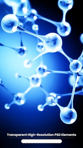 PSD wetenschap molecule dna model structuur bedrijfsconcept