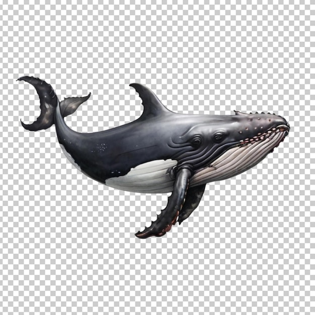 PSD whale png psd