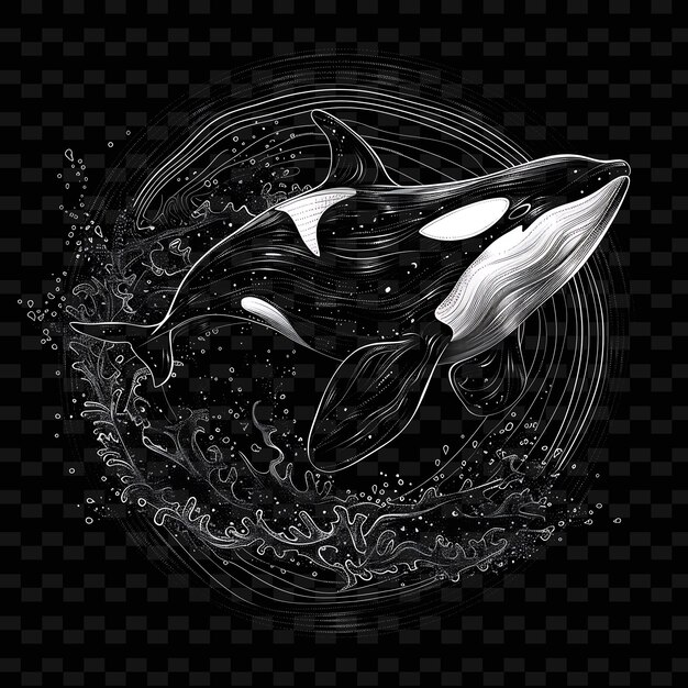 A whale that has the whale on it