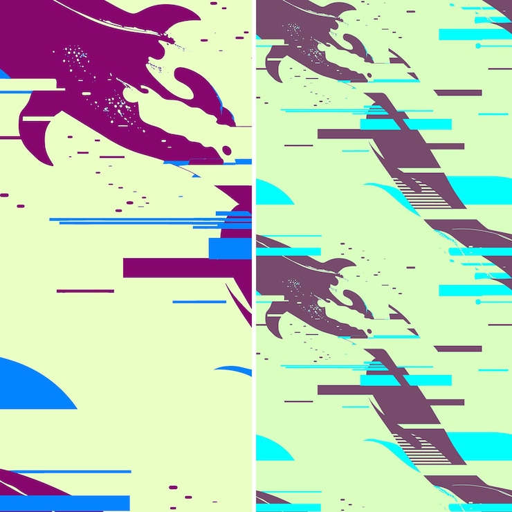 PSD whale with massive silhouette geometric minimal design and s nature pattern vector designs