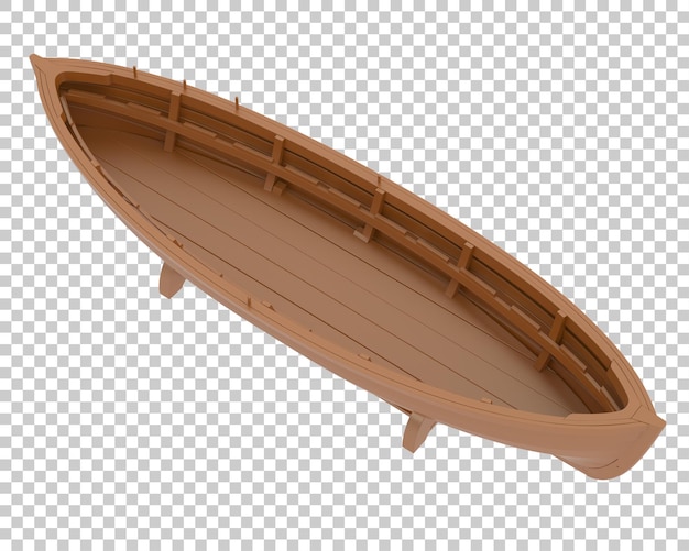 Whaleboat Na Przezroczystym Tle Renderowania Ilustracji 3d