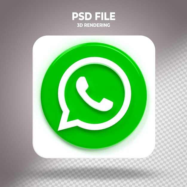 Whatsapp 3D Ikonstil