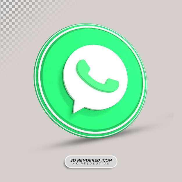 Whatsapp 3d-rendering-pictogram