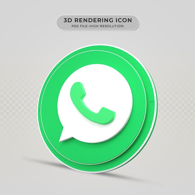 Whatsapp 3d Renderowana Ikona