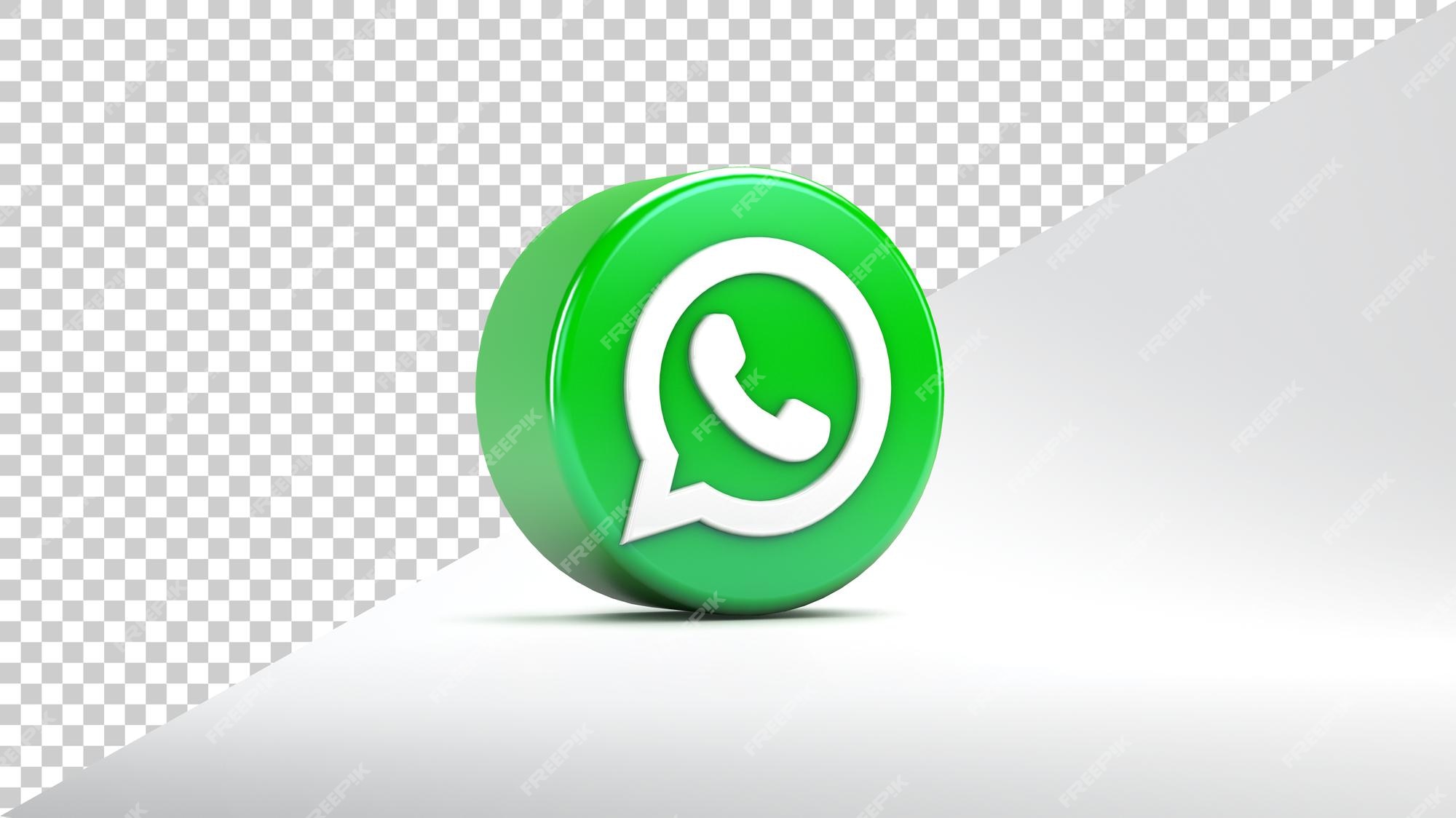 Premium PSD | Whatsapp app icon isolated on white background in 3d rendering