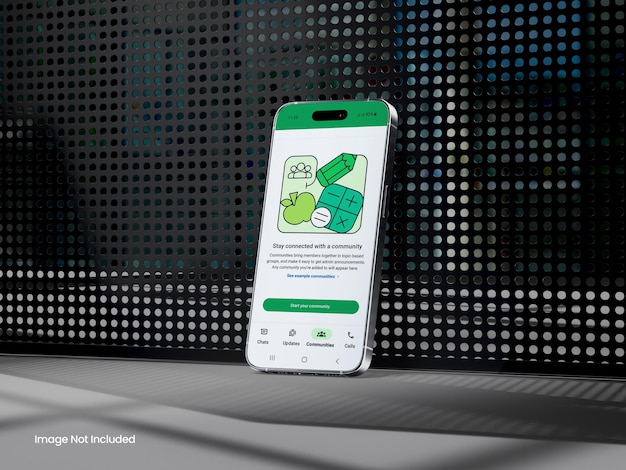 WhatsApp Chat On Mobile Phone Mockup