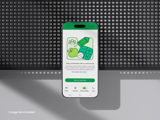 WhatsApp Chat On Mobile Phone Mockup