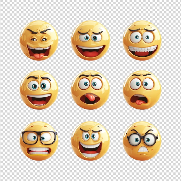 PSD whatsapp emoji set