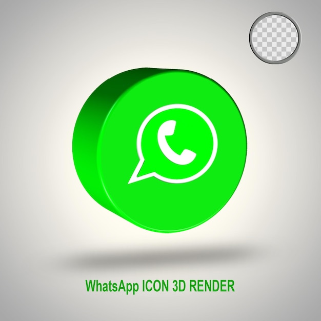 Whatsapp 아이콘 3d 렌더링