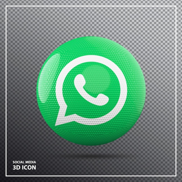 Whatsapp icona stile elemento 3d