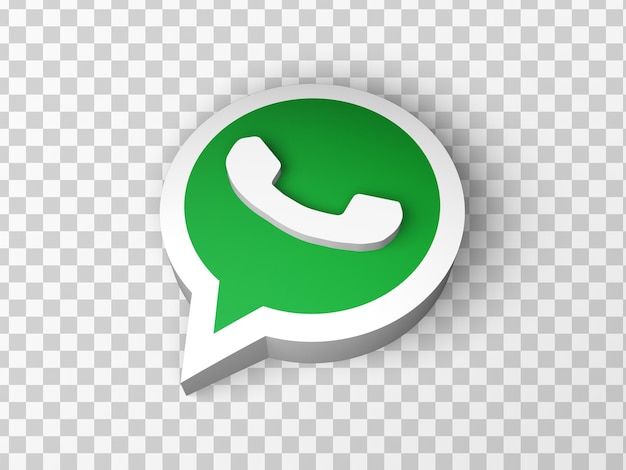 PSD whatsapp ikona renderowania 3d